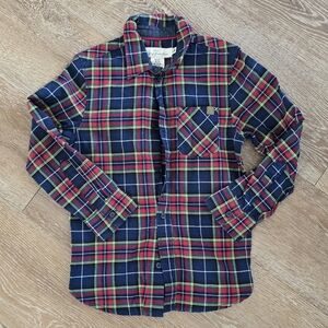 H&M Kids Plaid Button Down Shirt - Blue, Red, Yellow